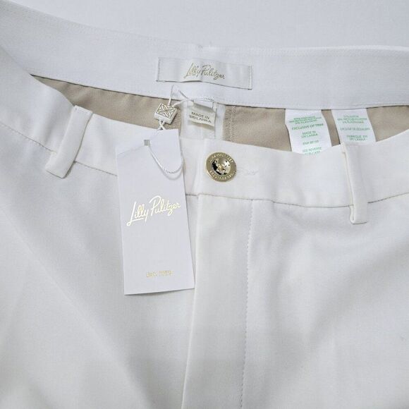 Lilly Pulitzer - Size 6 - Colletti High Rise Wide Leg Trouser Pant Coconut White - Picture 7 of 9